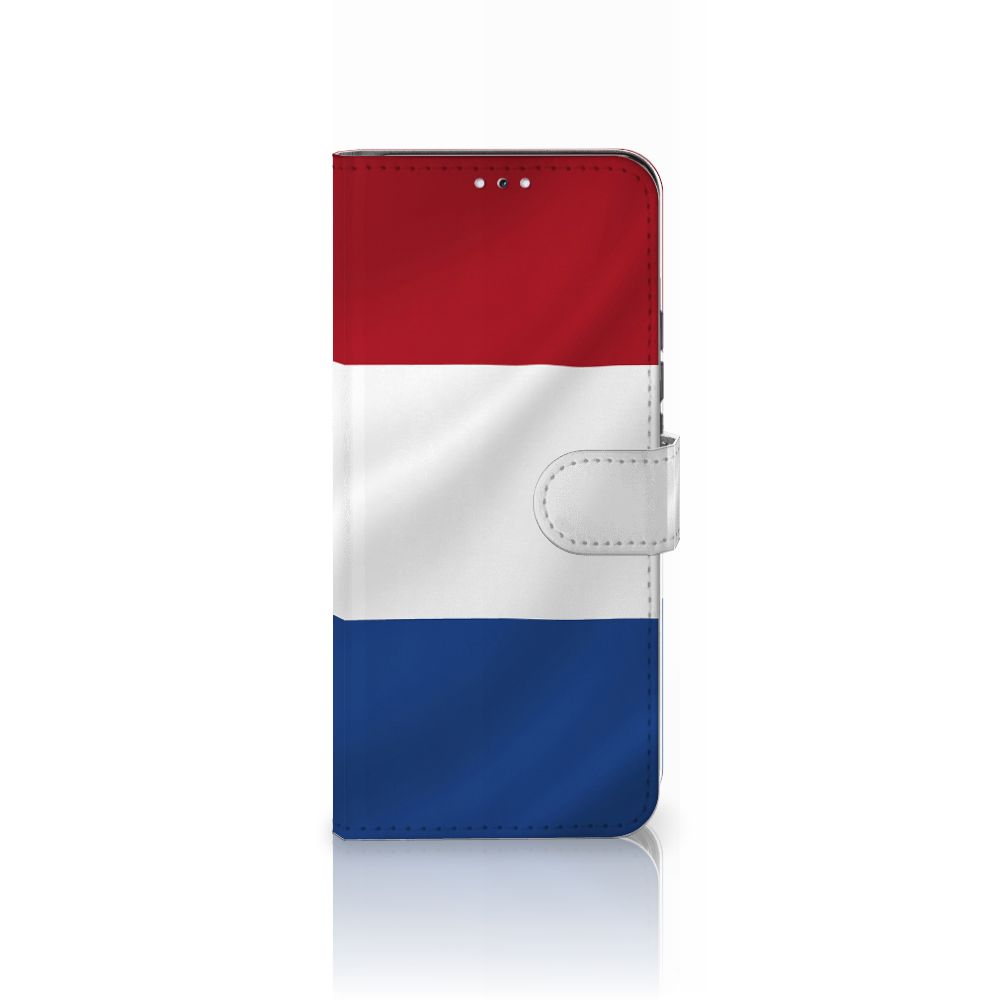 Samsung Galaxy S22 Plus Bookstyle Case Nederlandse Vlag met artistiek ontwerp van de Nederlandse vlag.