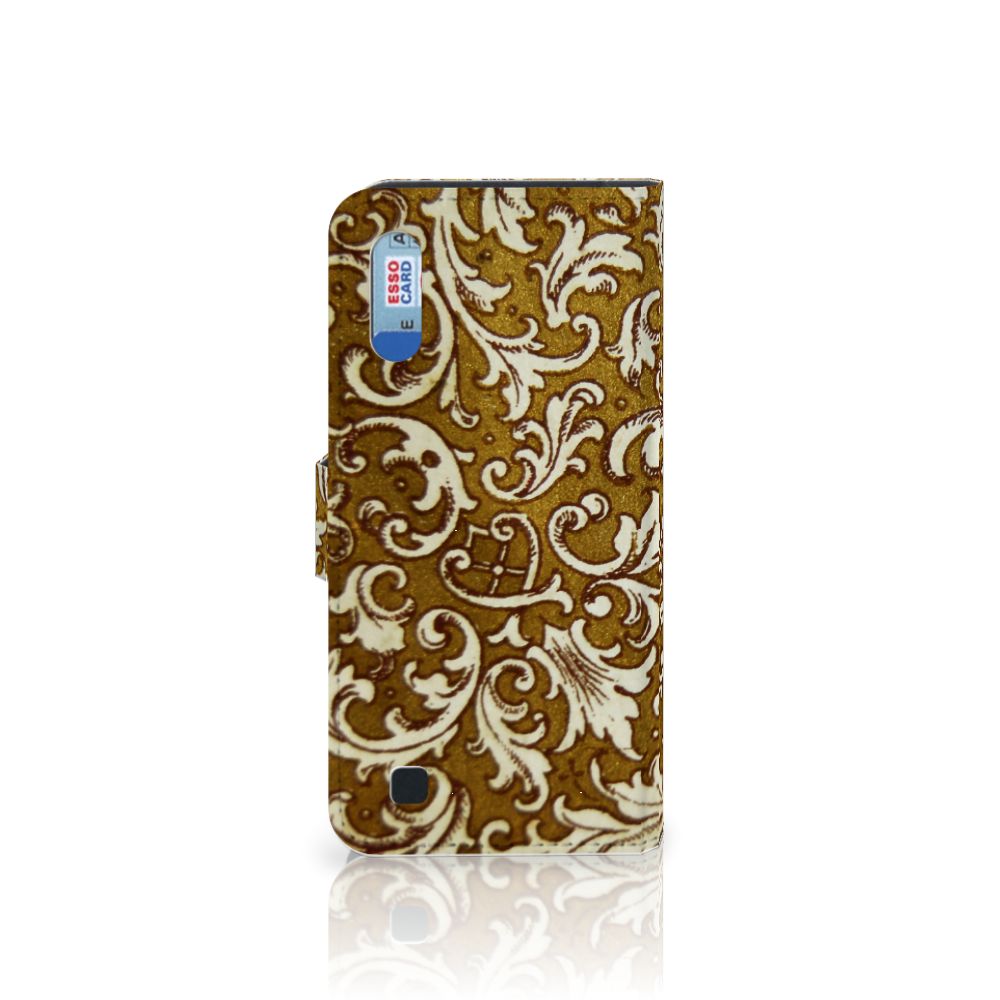Wallet Case Samsung Galaxy M10 Barok Goud