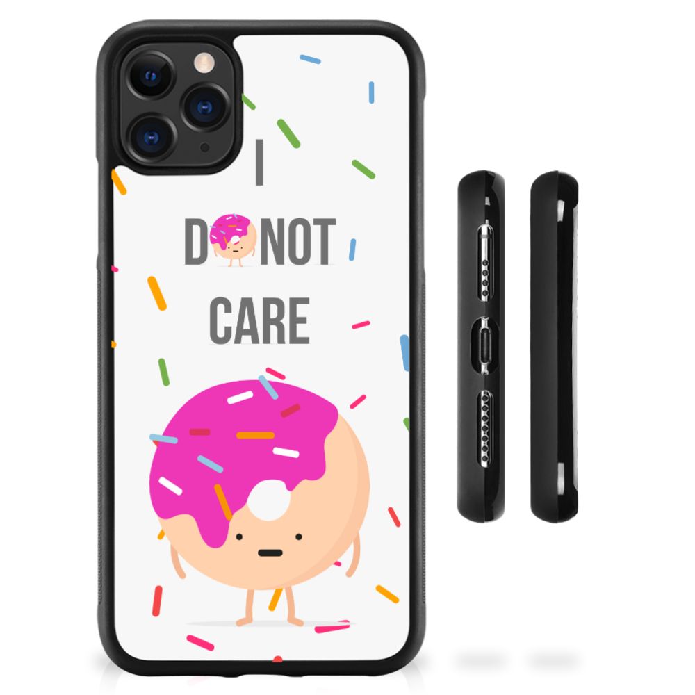 Apple iPhone 11 Pro Max Silicone Case Donut Roze B2C Telecom