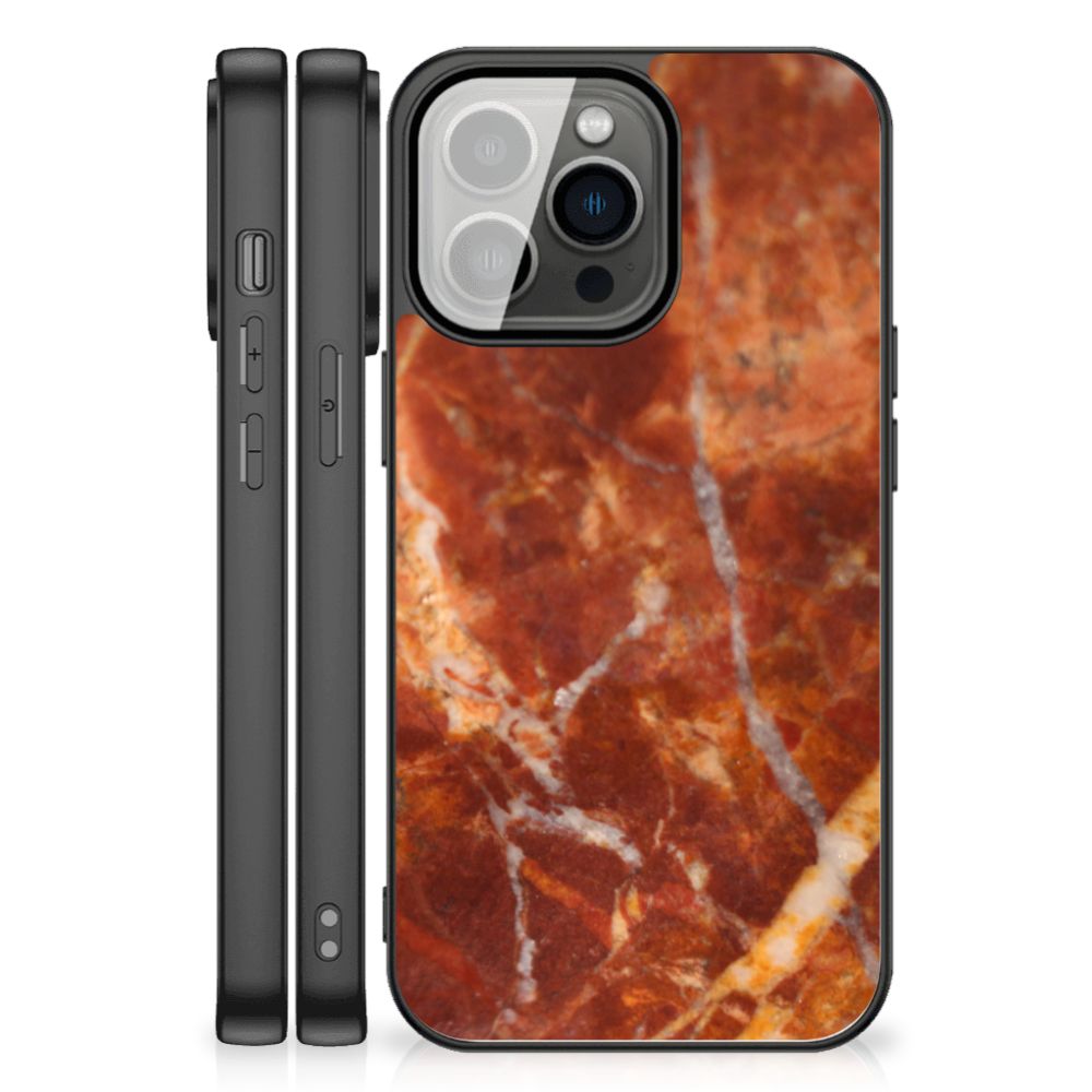 iPhone 13 Pro Max Marmeren Print Telefoonhoesje Marmer Bruin B2C Telecom