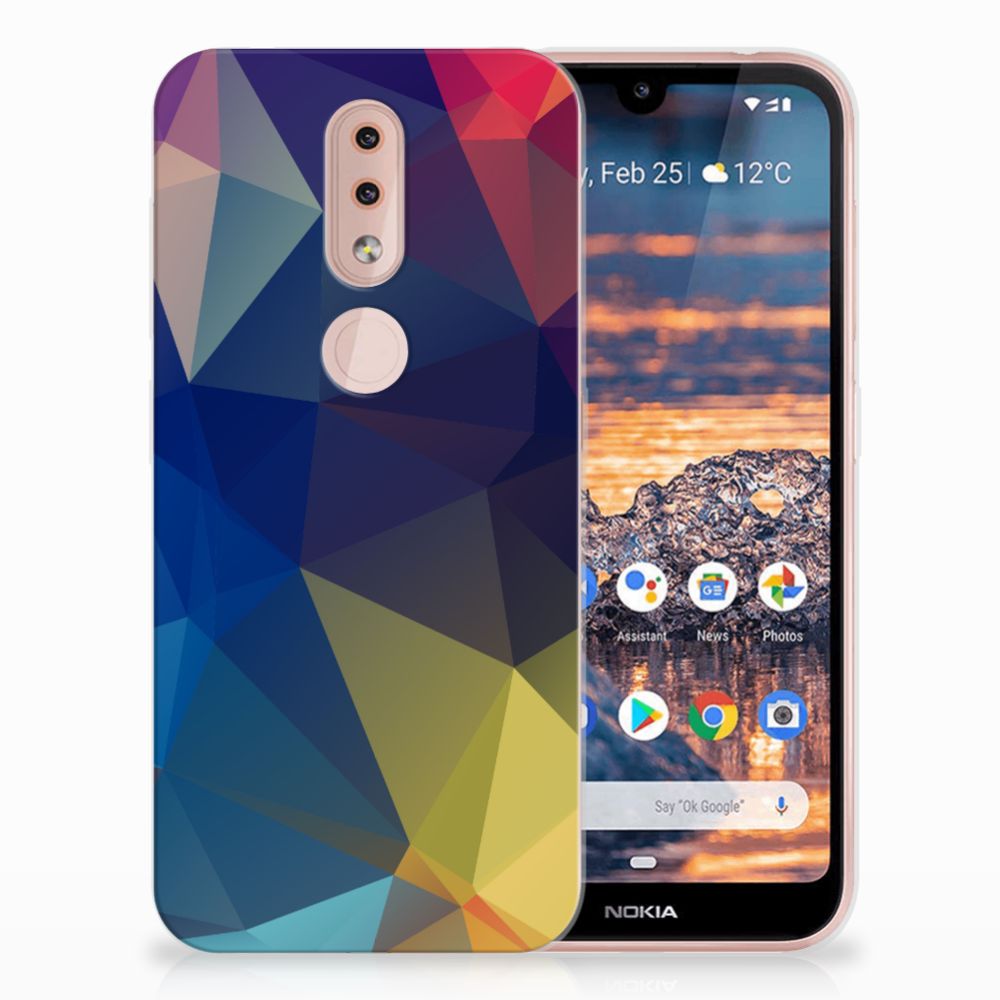 Nokia 4.2 TPU Hoesje Polygon Dark