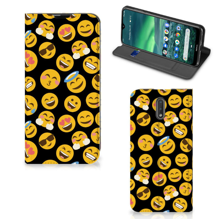 Nokia 2.3 Hoesje met Magneet Emoji