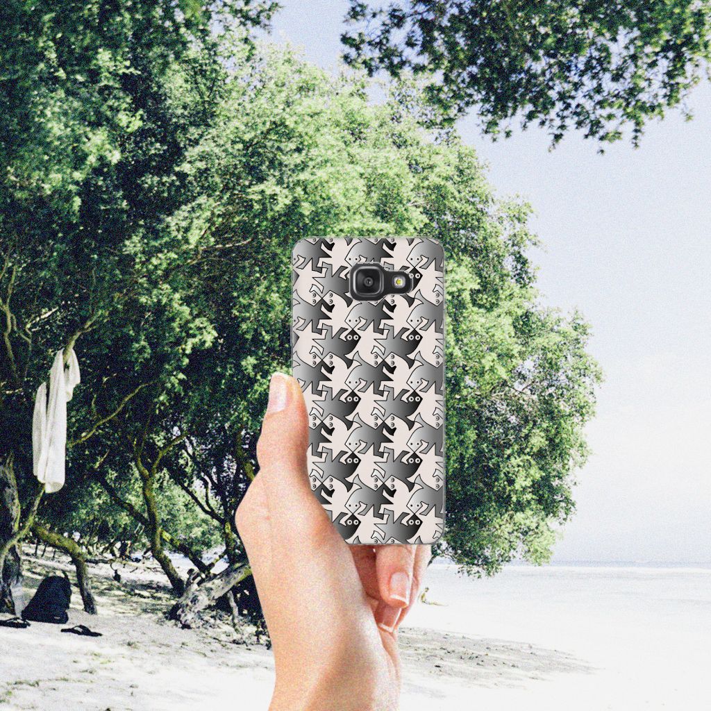 Samsung Galaxy A3 2016 TPU Hoesje Salamander Grey