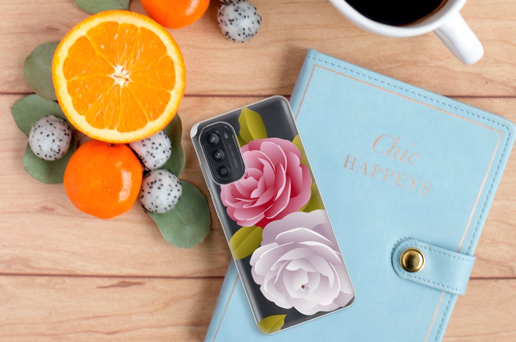 Motorola Moto G52/G82 TPU Case Roses