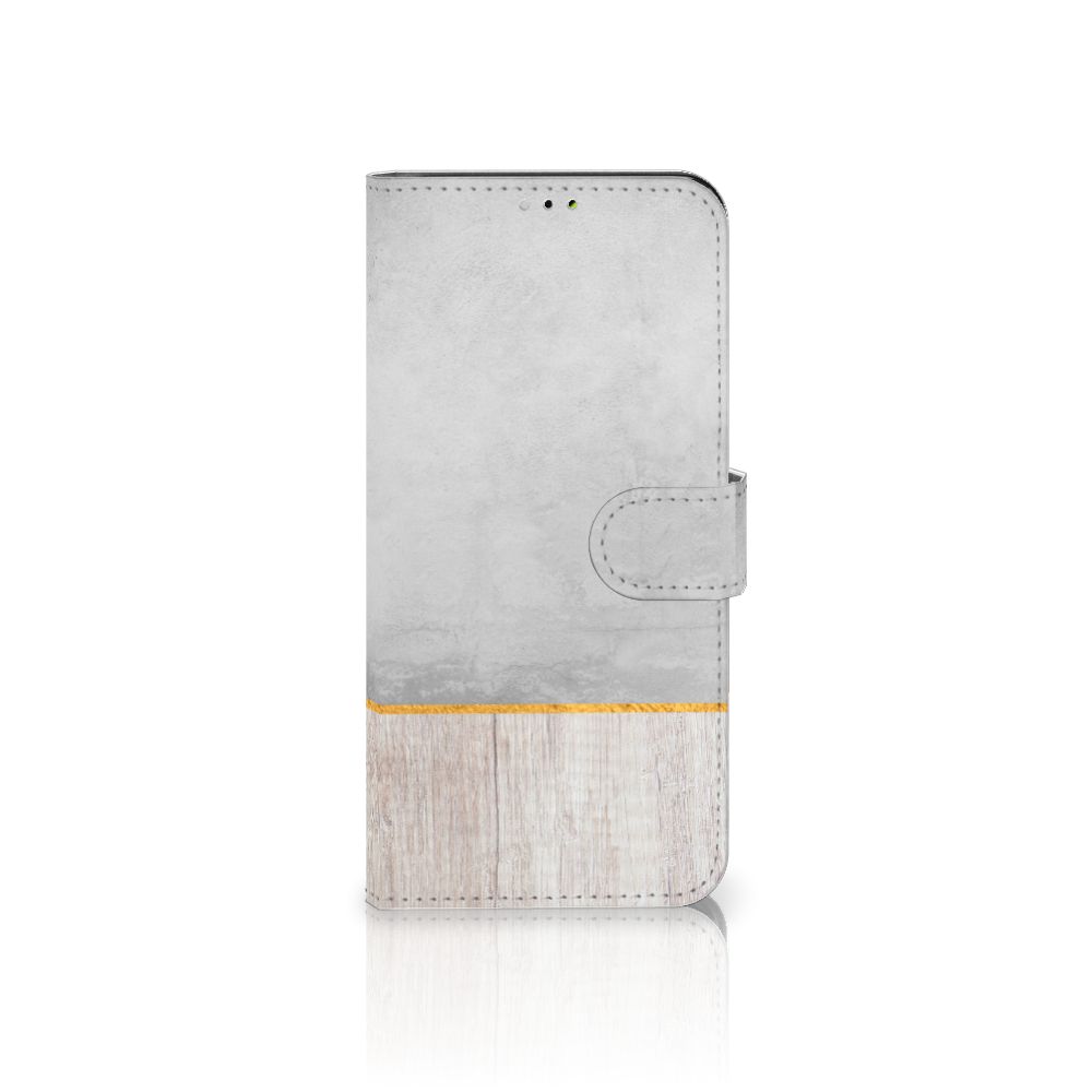 Samsung Galaxy A03 Book Style Case Wood Concrete
