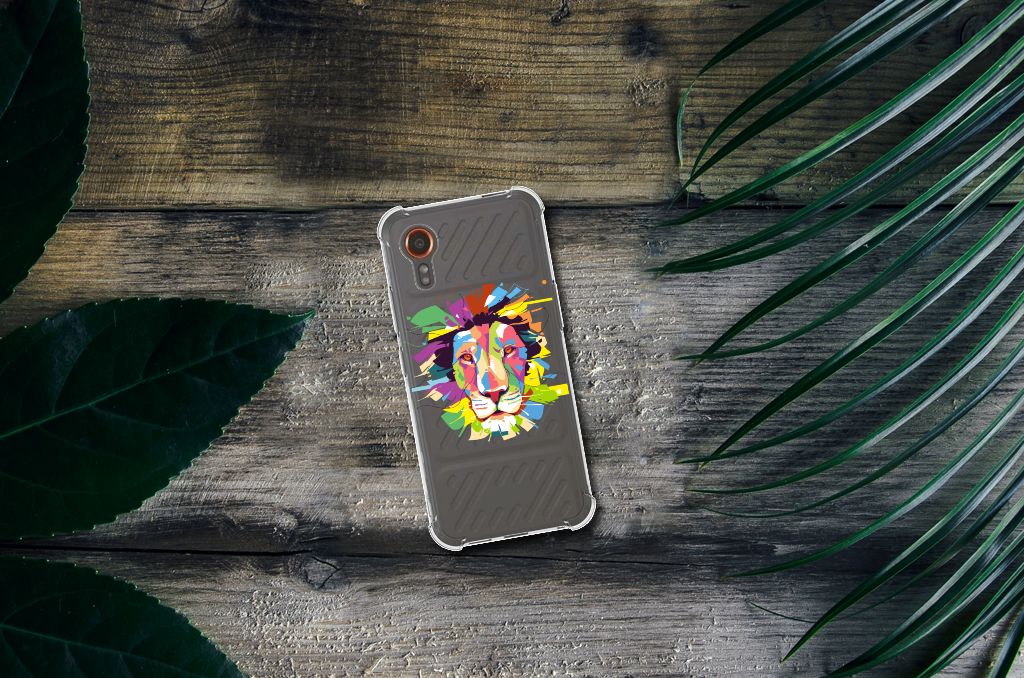 Samsung Galaxy Xcover 7 Stevig Bumper Hoesje Lion Color B2C Telecom