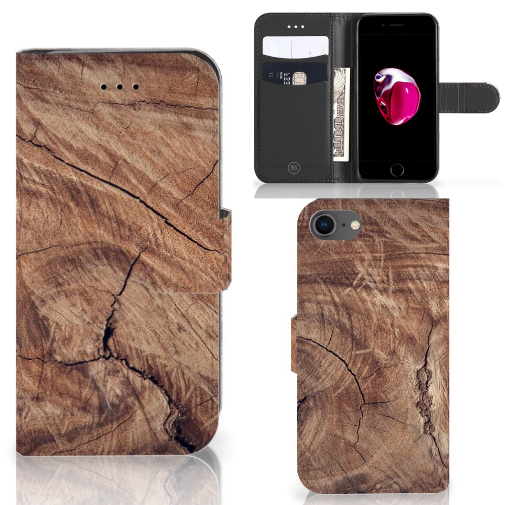 iPhone 7 | 8 | SE (2020) | SE (2022) Book Style Case Tree Trunk