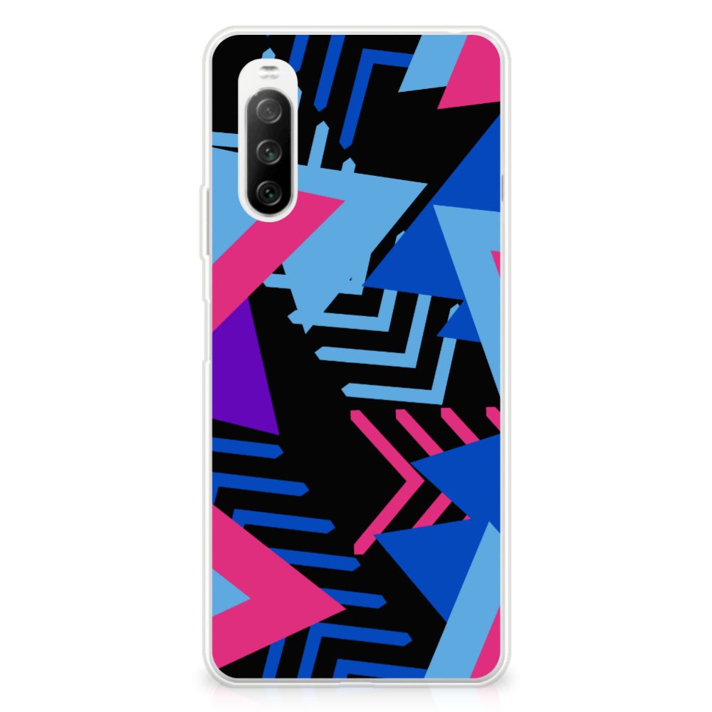 Sony Xperia 10 III TPU Hoesje Funky Triangle