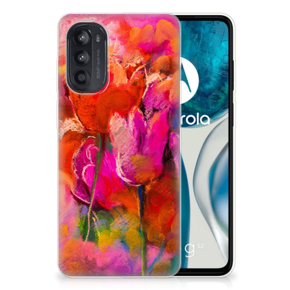 Hoesje maken Motorola Moto G52/G82 Tulips