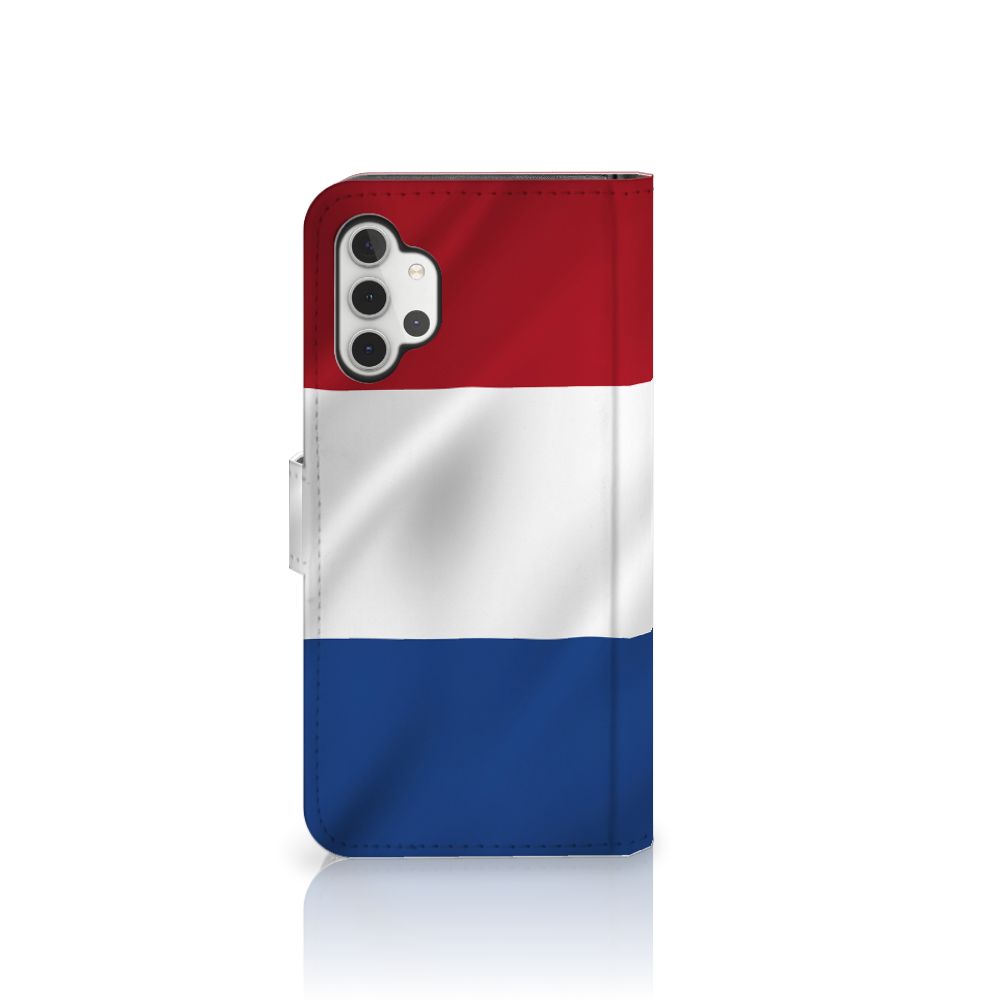 Samsung Galaxy A32 4G Bookstyle Case Nederlandse Vlag met design van de Nederlandse vlag.