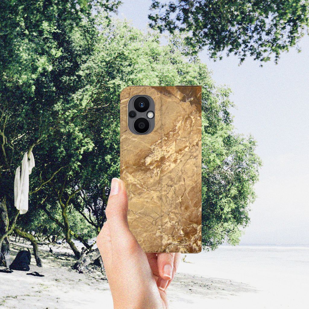 OPPO Reno8 Lite Standcase Marmer Creme - B2C Telecom