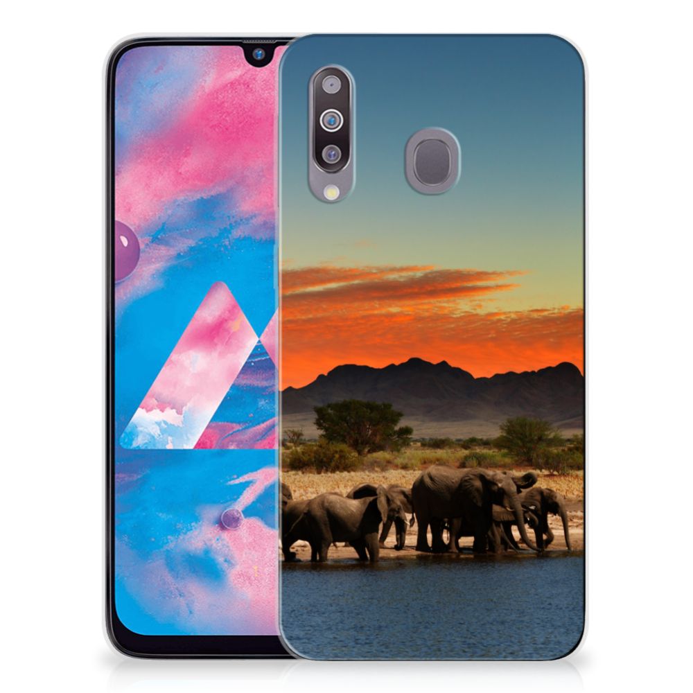 Samsung Galaxy M30 TPU Hoesje Olifanten