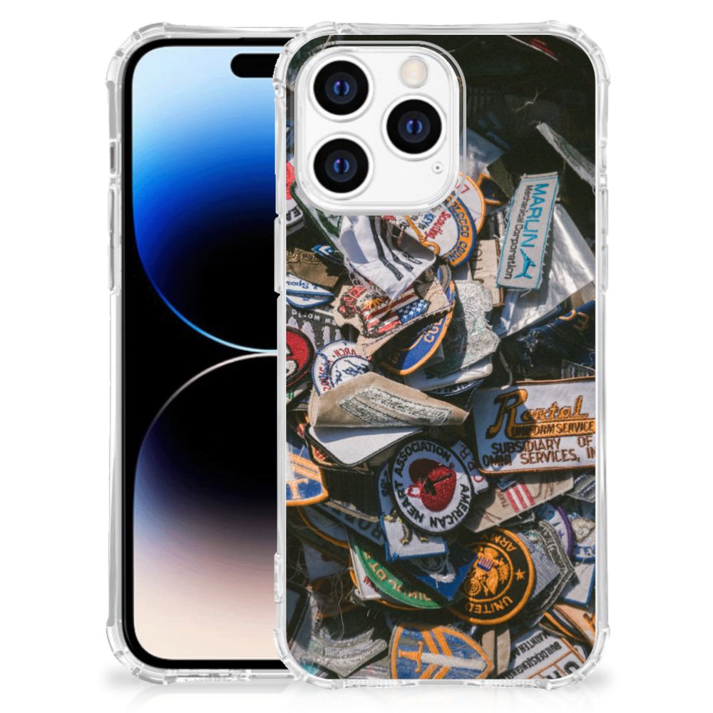 Apple iPhone 14 Pro Max Anti-shock Hoesje met foto Badges B2C Telecom