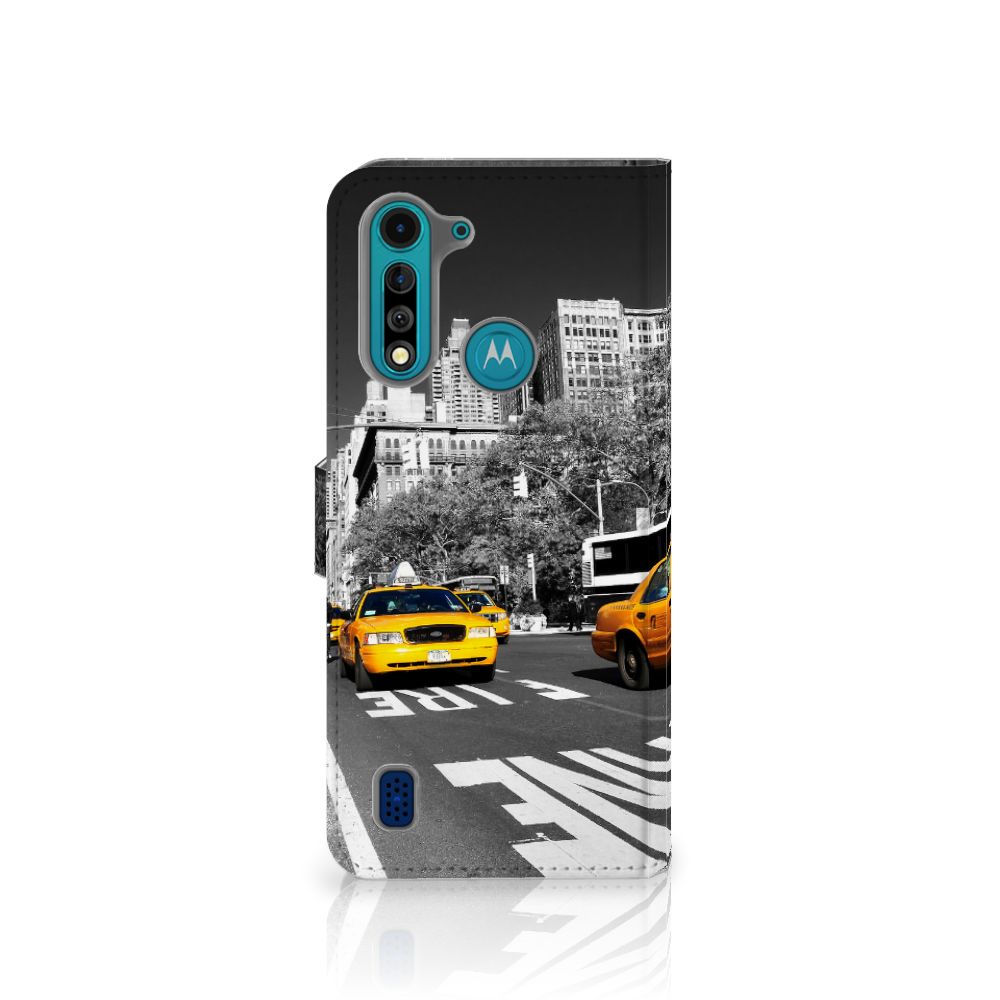 Motorola G8 Power Lite Flip Cover New York Taxi