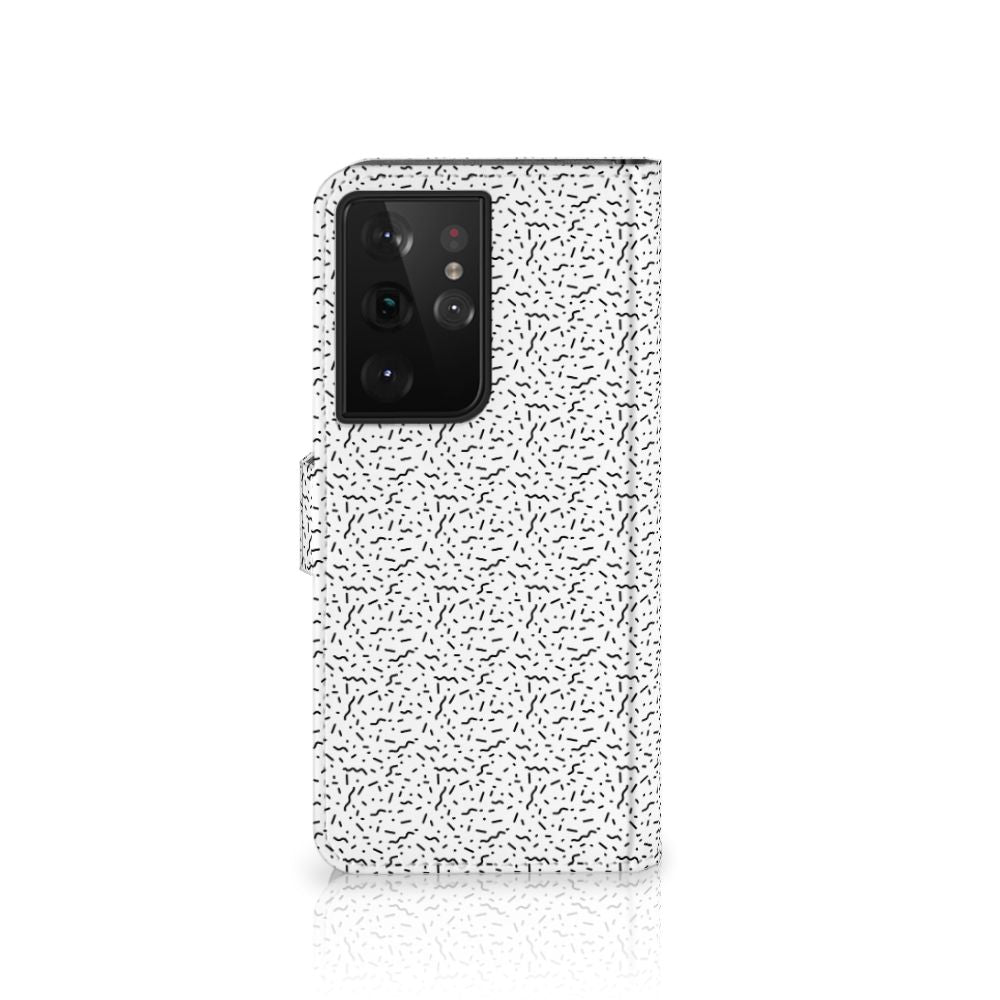 Samsung Galaxy S21 Ultra Telefoon Hoesje Stripes Dots