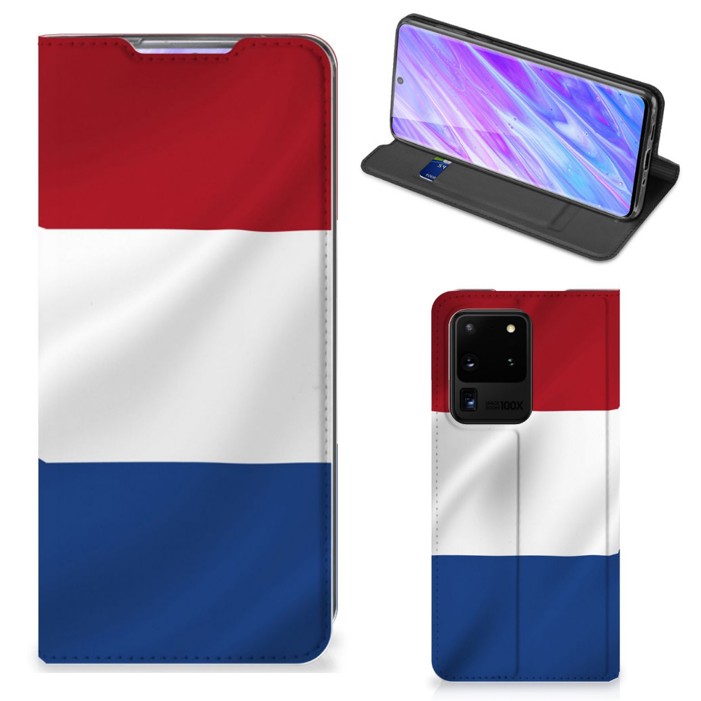 Samsung Galaxy S20 Ultra Standcase Nederlandse Vlag - B2C Telecom