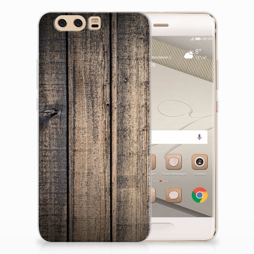 Huawei P10 Plus Bumper Hoesje Steigerhout