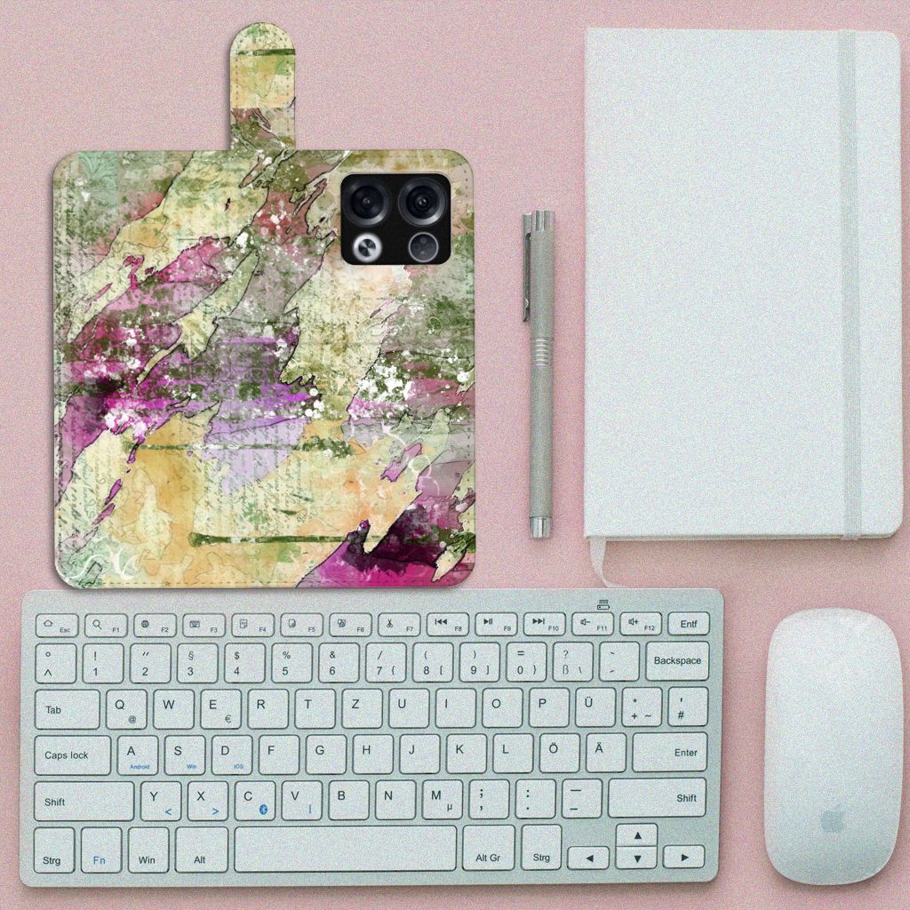 Hoesje OPPO Reno8 Pro Letter Painting