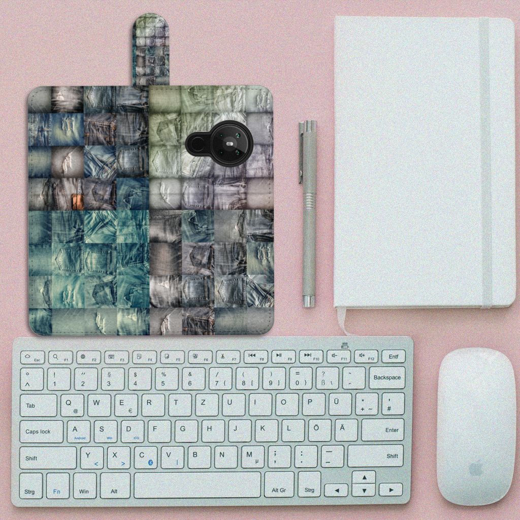 Wallet Case met Pasjes Nokia 5.3 Spijkerbroeken
