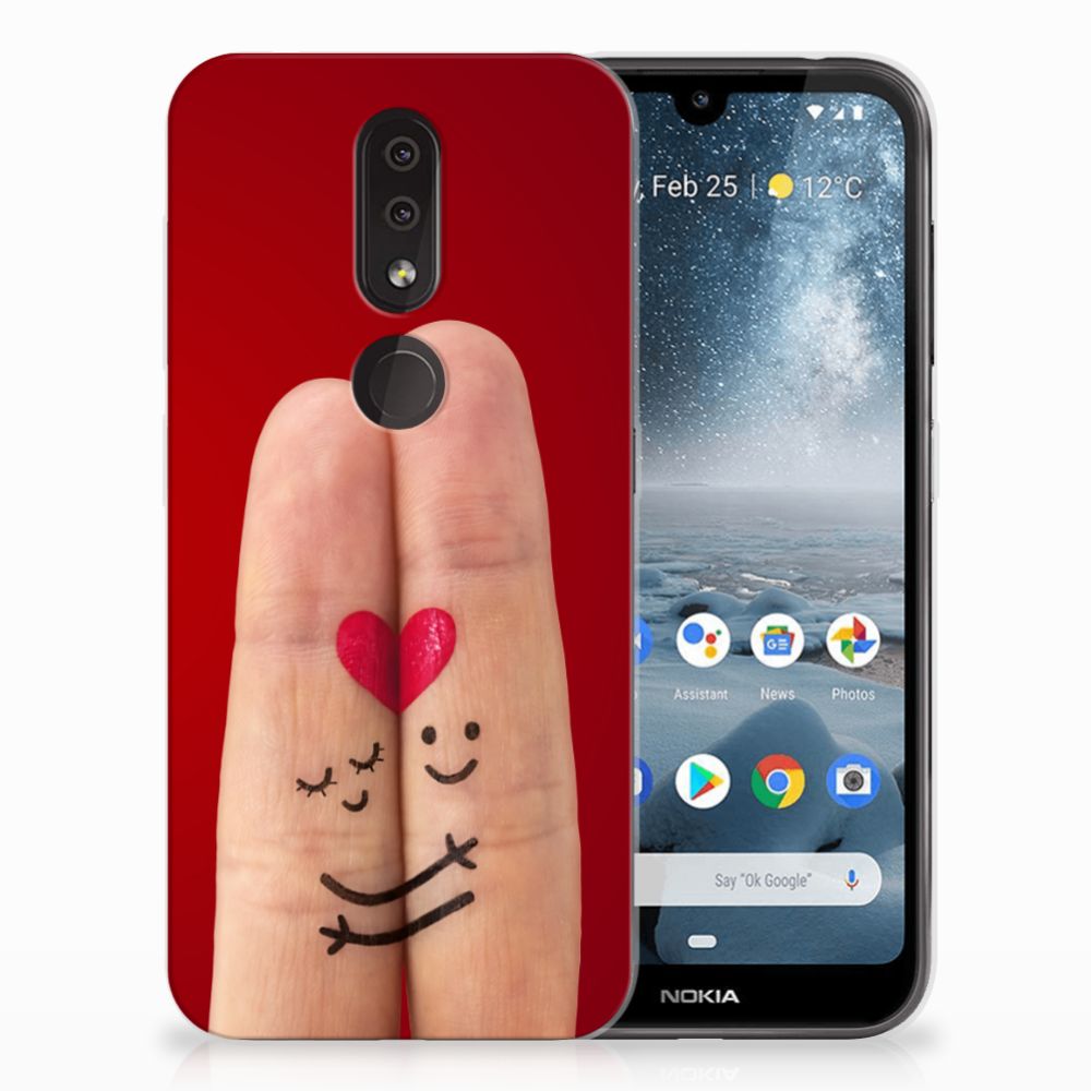 Nokia 4.2 Silicone Back Cover Liefde - Origineel Romantisch Cadeau