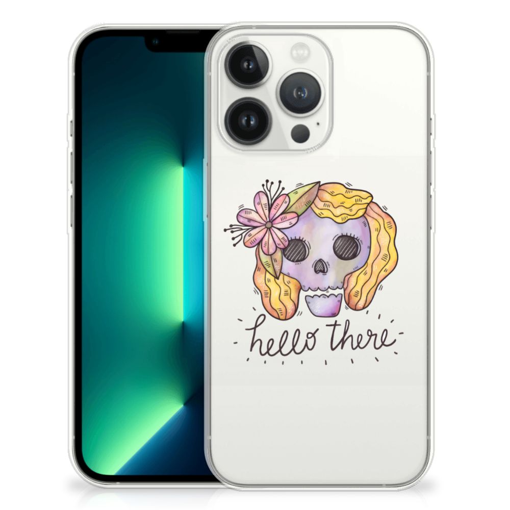 Silicone Back Case iPhone 13 Pro Max Boho Skull B2C Telecom