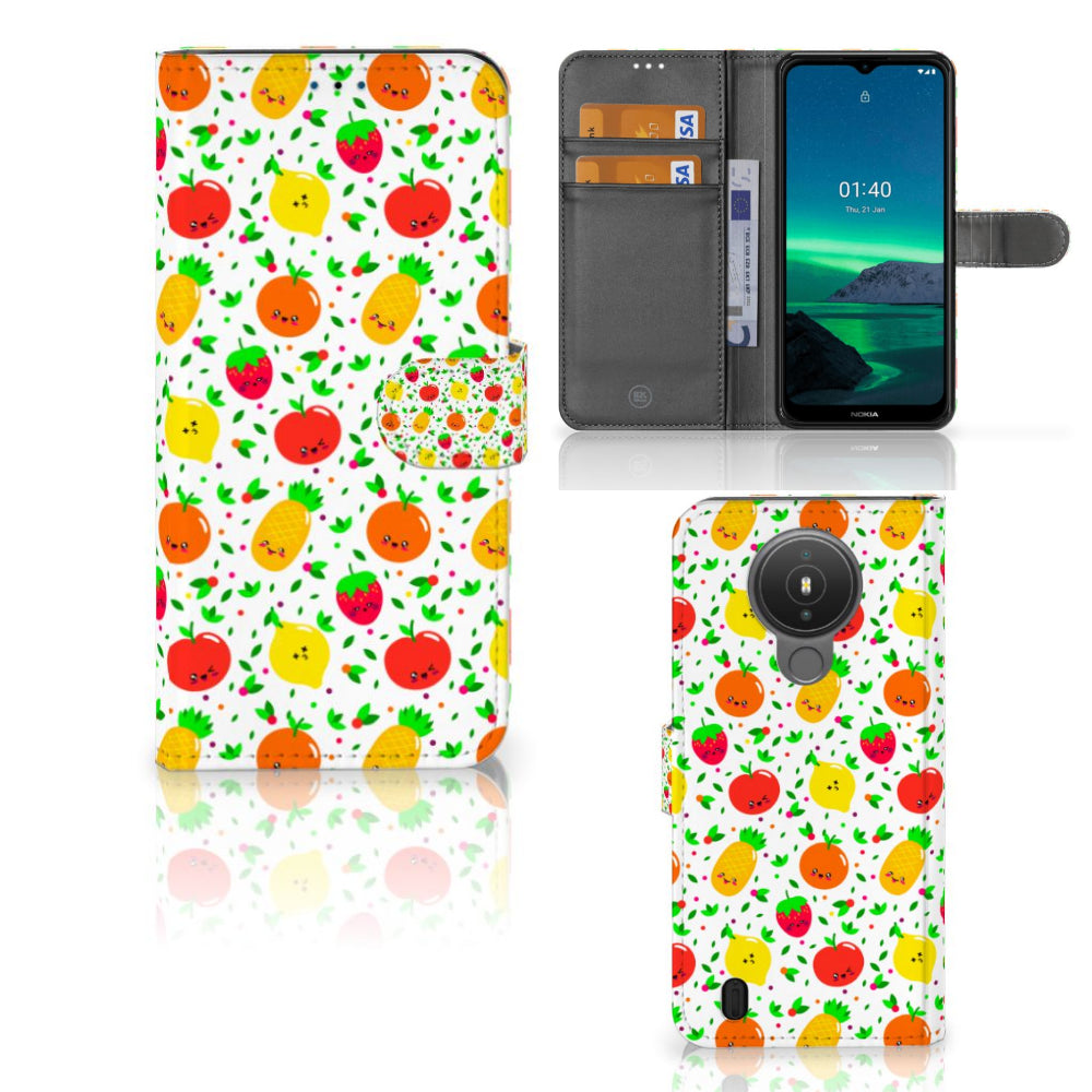 Nokia 1.4 Book Cover Fruits