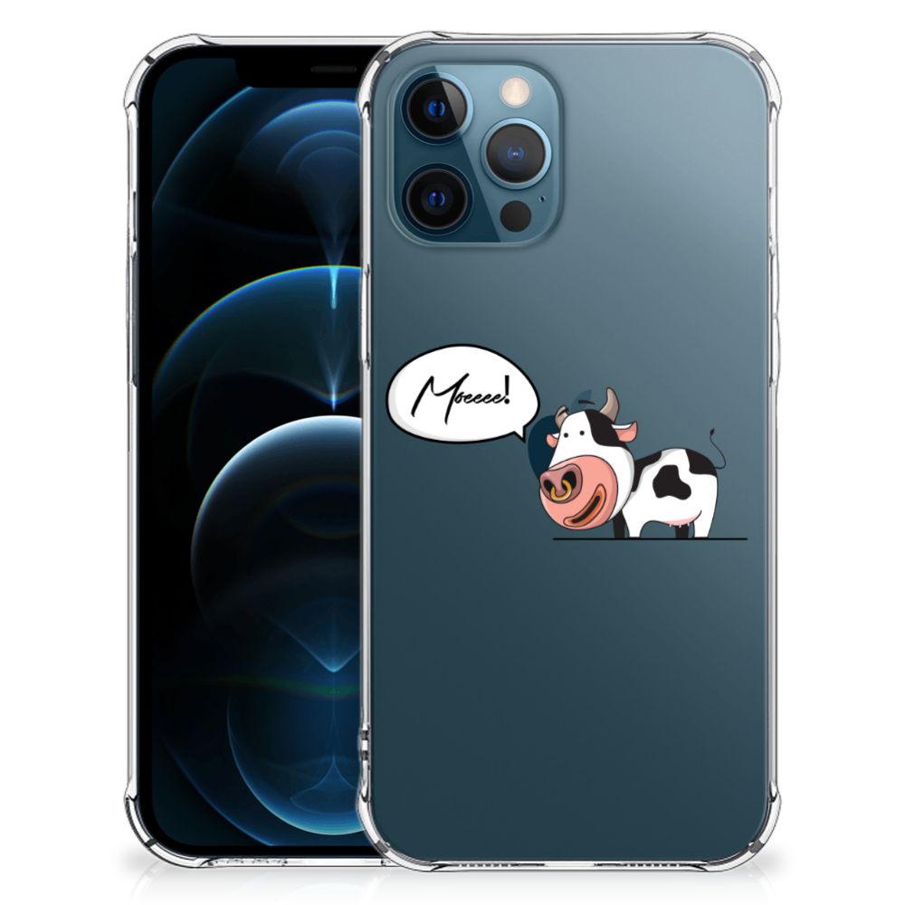 iPhone 12 | 12 Pro Stevig Bumper Hoesje Cow