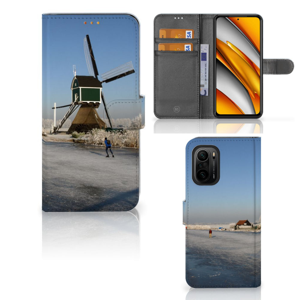 Poco F3 | Xiaomi Mi 11i Flip Cover Schaatsers