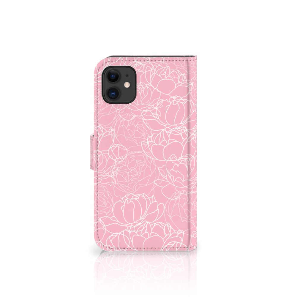 Apple iPhone 11 Hoesje White Flowers