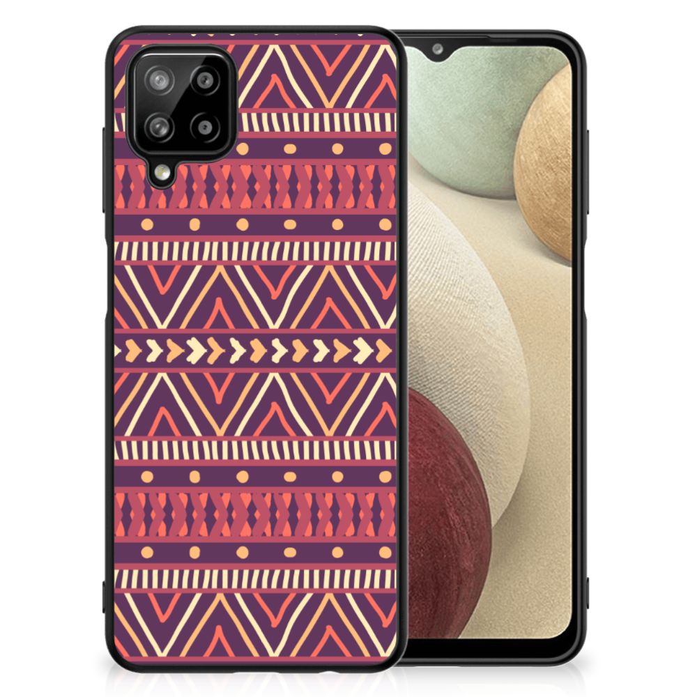 Samsung Galaxy A12 Back Case Aztec Paars