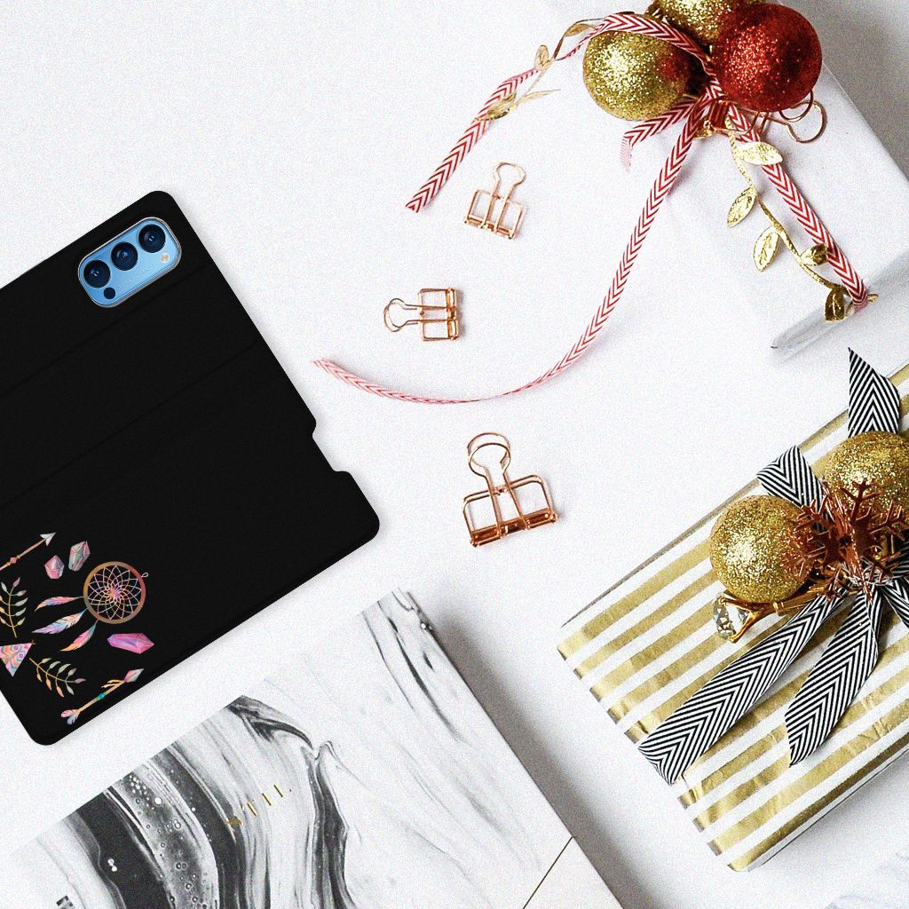 OPPO Reno4 Pro 5G Magnet Case Boho Dreamcatcher - B2C Telecom