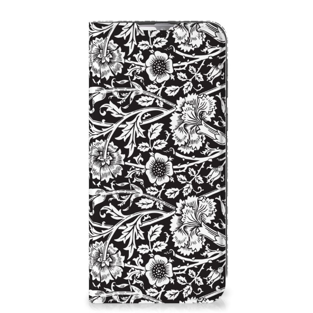 Samsung Galaxy M31 Smart Cover Black Flowers - B2C Telecom