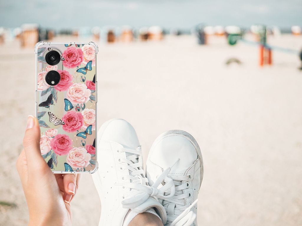OPPO Reno8 T 5G Case Butterfly Roses B2C Telecom