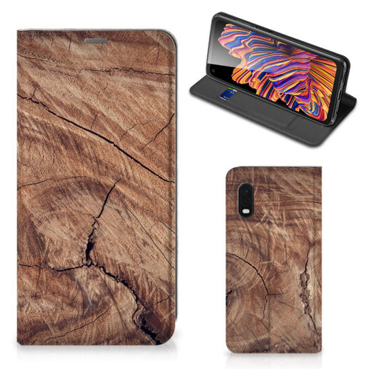 Samsung Xcover Pro Book Wallet Case Tree Trunk