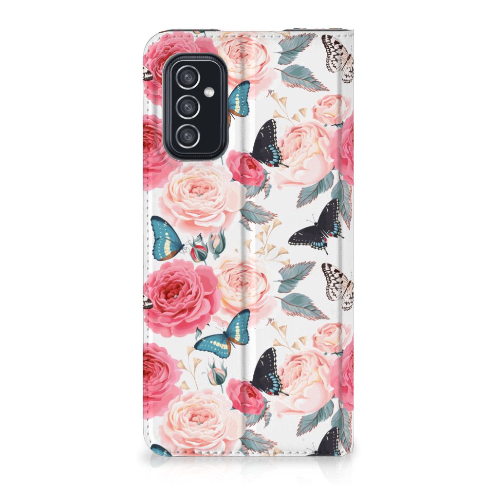 Samsung Galaxy M52 Smart Cover Butterfly Roses - B2C Telecom