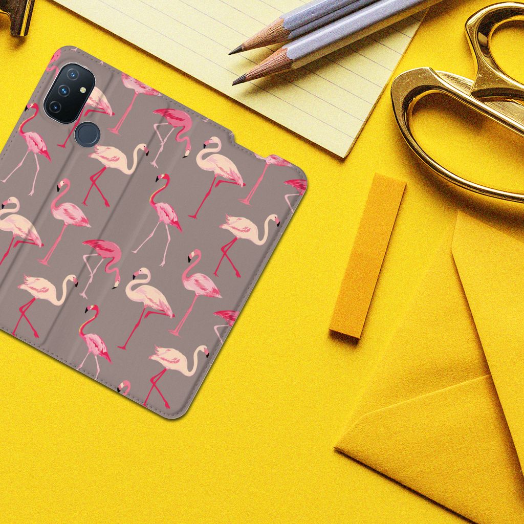 OnePlus Nord N100 Hoesje maken Flamingo - B2C Telecom