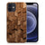 Bumper Hoesje voor iPhone 12 | 12 Pro (6.1") Wooden Cubes