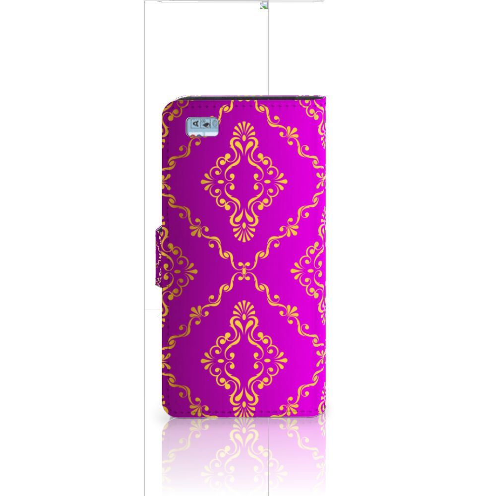 Wallet Case Huawei Ascend P8 Lite Barok Roze