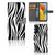 Samsung Galaxy M14 Telefoonhoesje met Pasjes Zebra