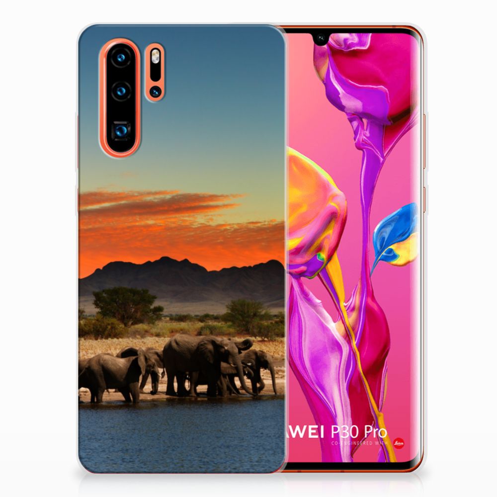 Huawei P30 Pro TPU Hoesje Olifanten