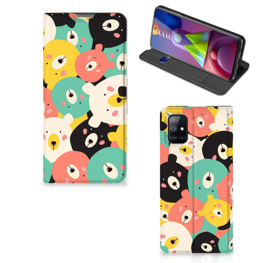 Samsung Galaxy M51 Magnet Case Bears