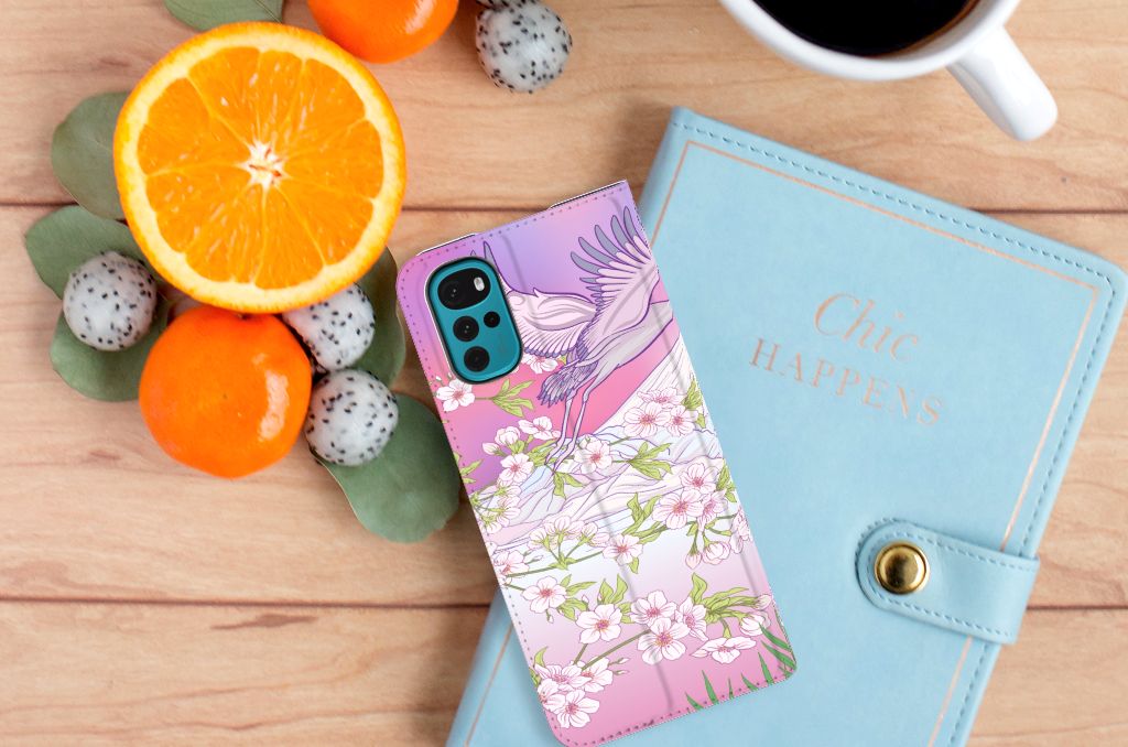 Motorola Moto G22 Hoesje maken Bird Flying - B2C Telecom