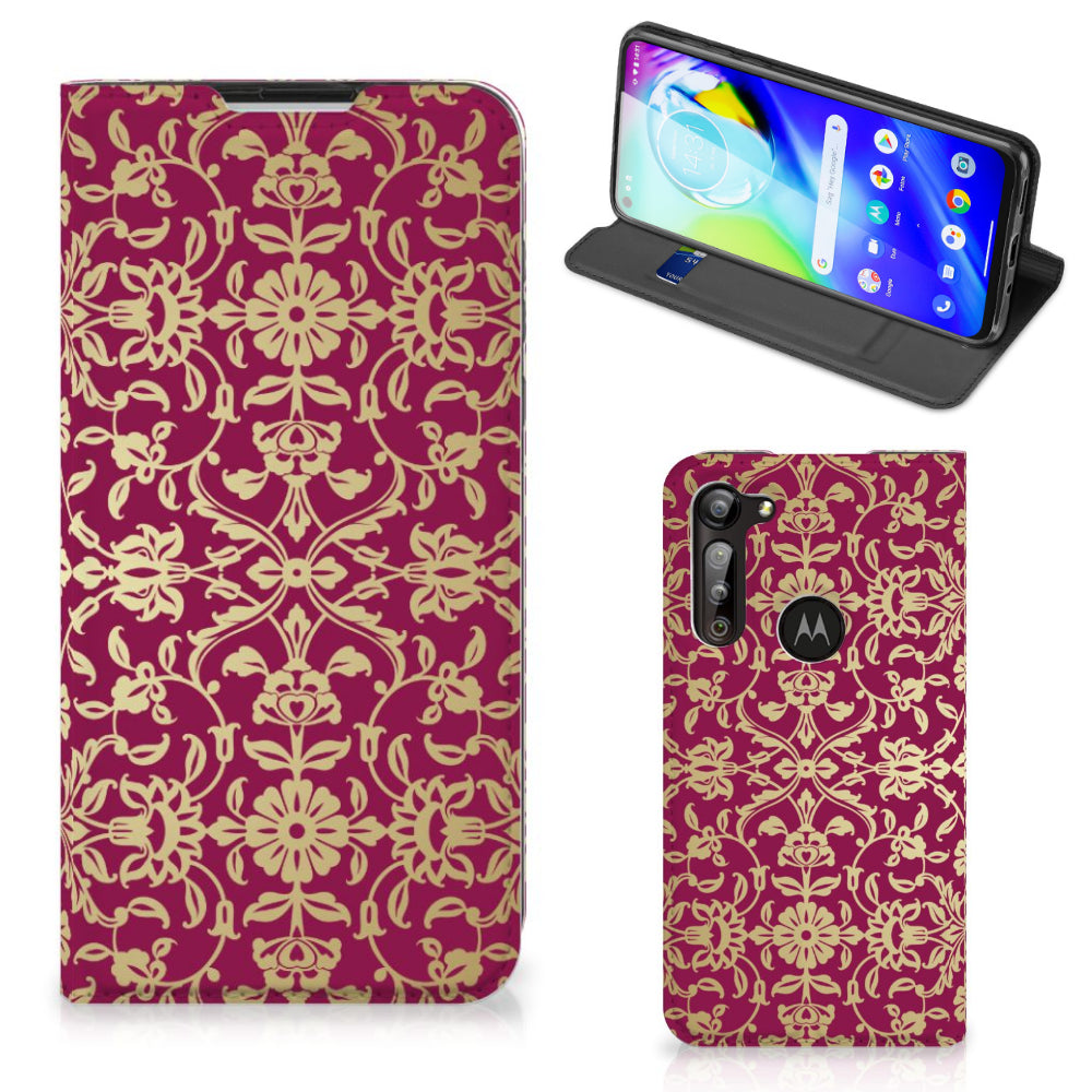 Telefoon Hoesje Motorola Moto G8 Power Barok Pink