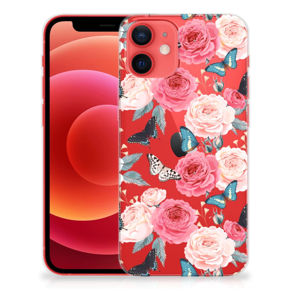 iPhone 12 Mini TPU Case Butterfly Roses B2C Telecom