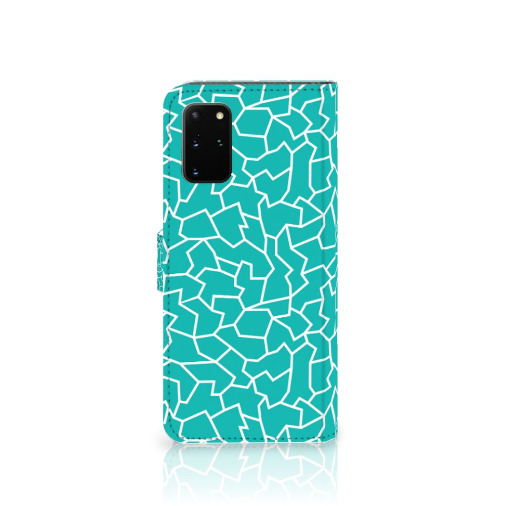 Samsung Galaxy S20 Plus Hoesje Cracks Blue