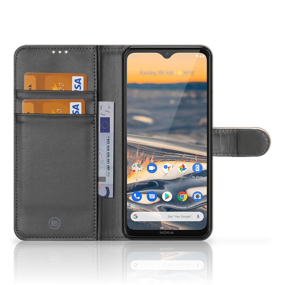 Nokia 5.3 Book Style Case Donker Hout