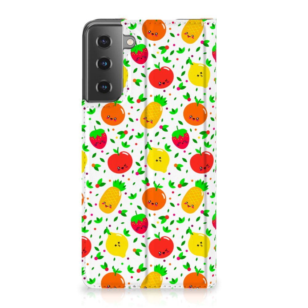 Samsung Galaxy S21 Plus Flip Style Cover Fruits - B2C Telecom