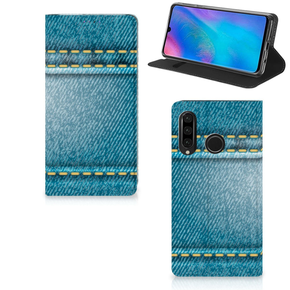 Huawei P30 Lite New Edition Hippe Standcase Jeans