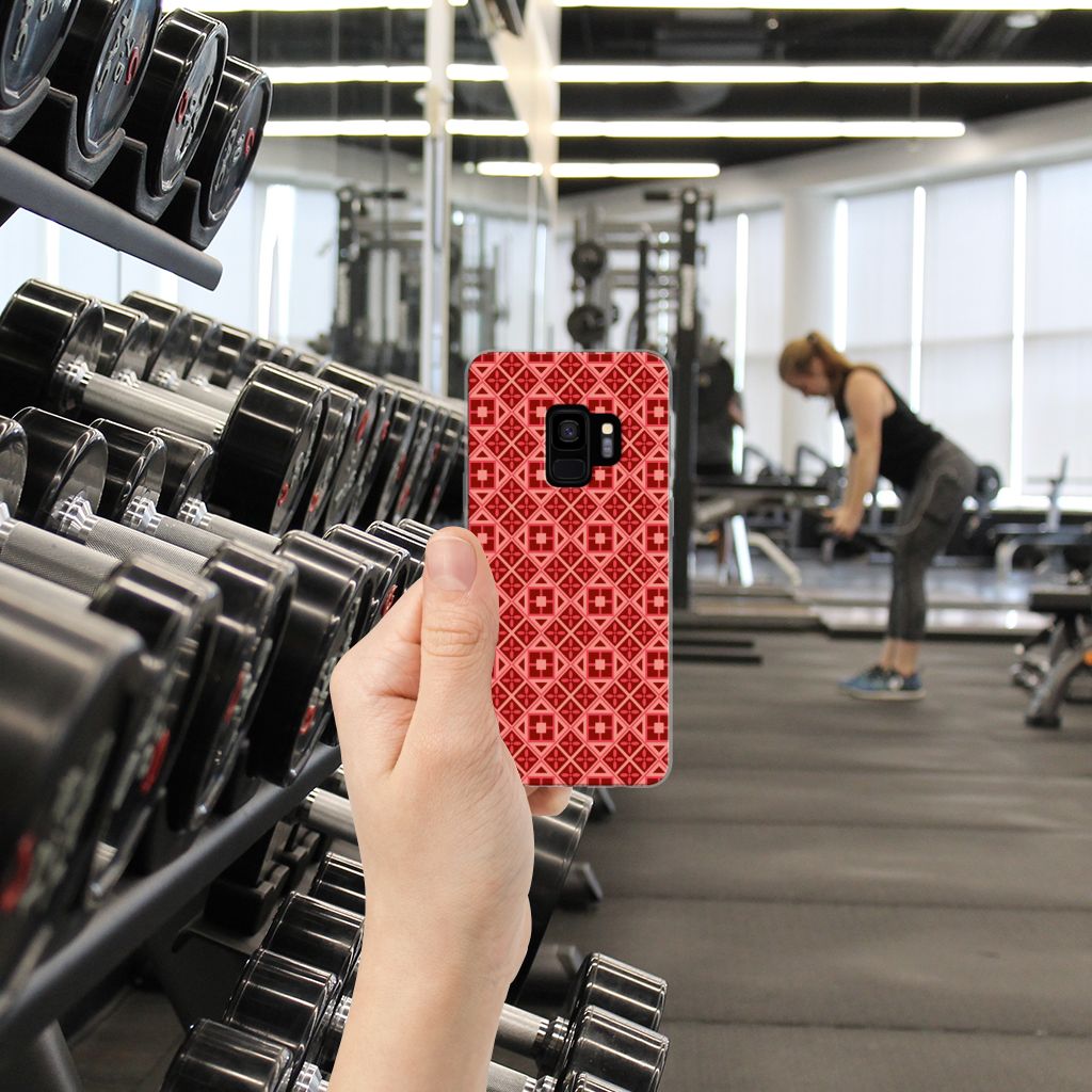 Samsung Galaxy S9 TPU bumper Batik Rood