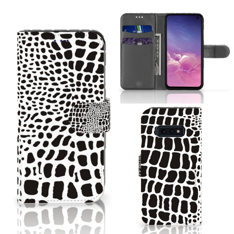 Samsung Galaxy S10e Telefoonhoesje met Pasjes Slangenprint